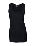 Tanktop Gildan - Zwart Dames